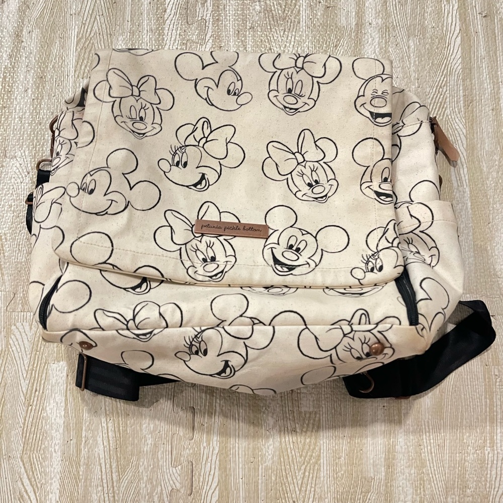 Petunia Pickle Bottom Disney Mickey Minnie Boxy Backpack Diaper Bag